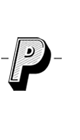 P logo